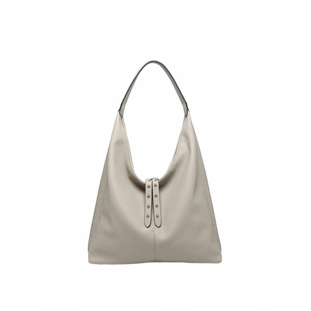 NEW JEN & CO. women's tori slouchy hobo bag in light grey